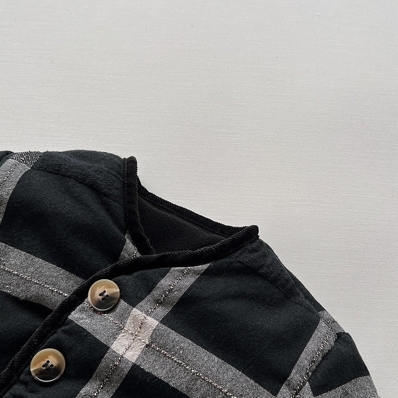 Retro Plaid Padded Jacket