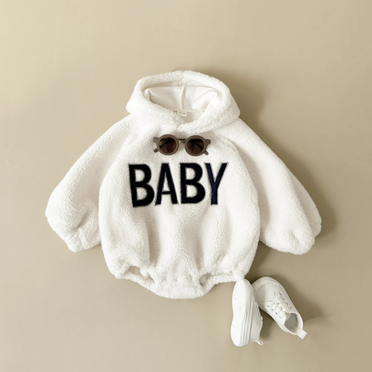 Soft Fleece Hooded Onesie