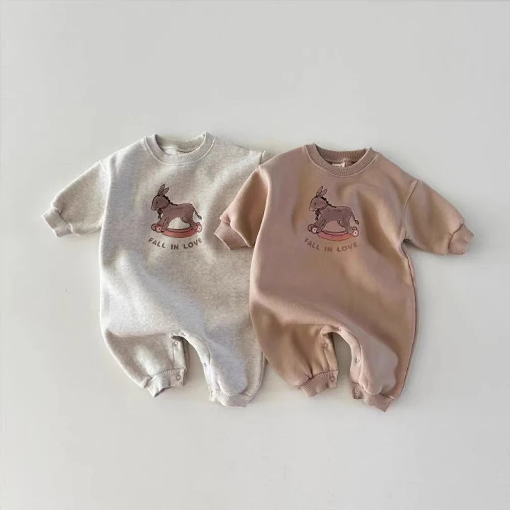 Long Sleeve Rocking Horse Romper