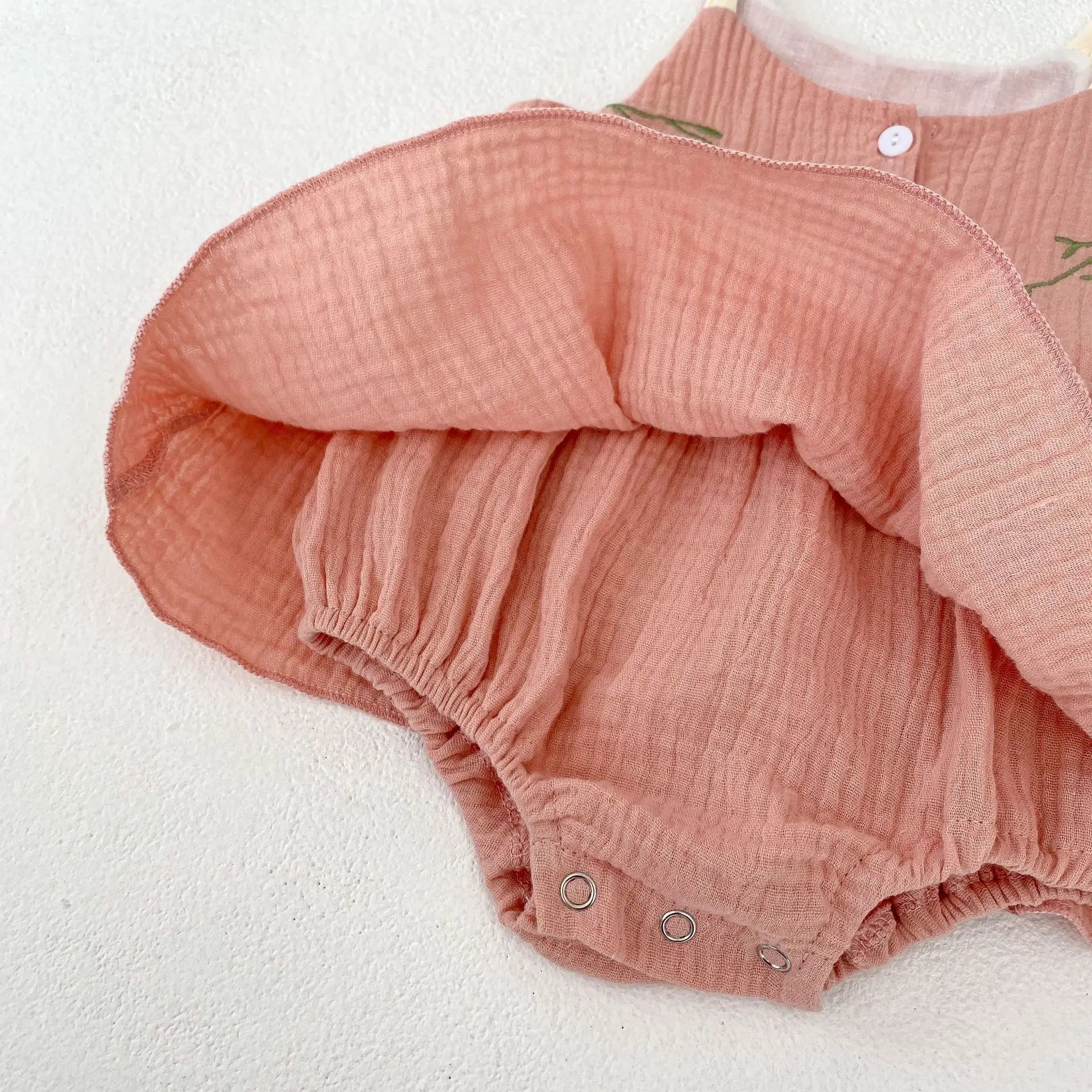 Girls Embroidered Camisole Onesie