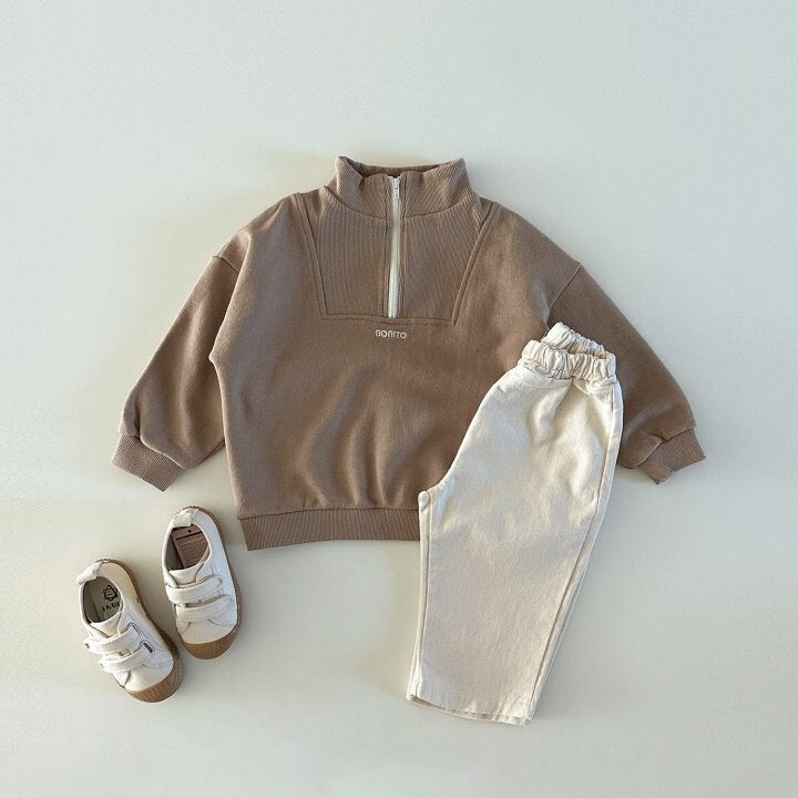 Zip Collar Sweatshirt