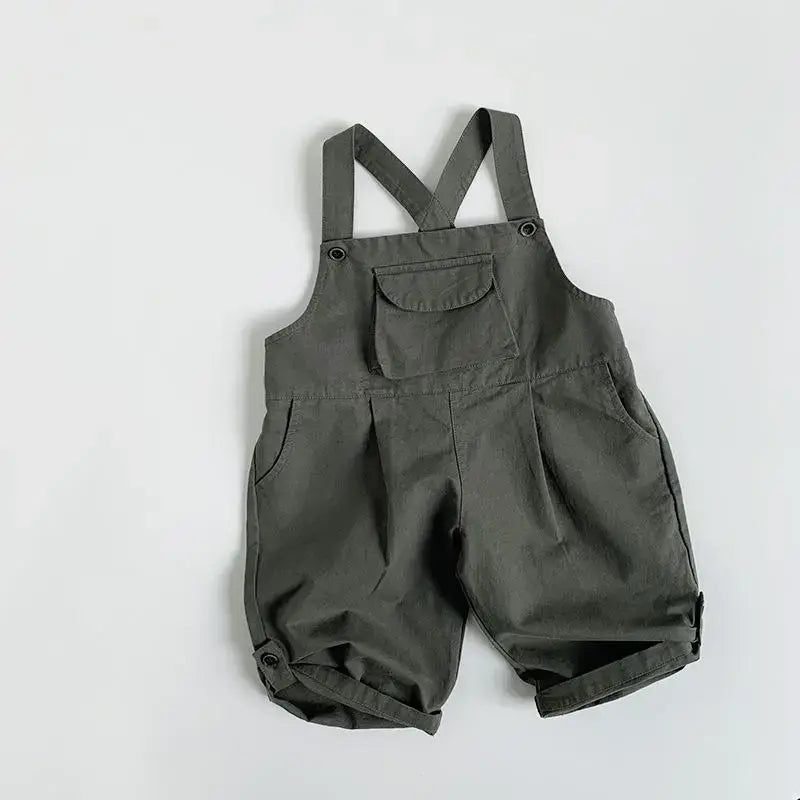 Children's Solid Vintage Overalls