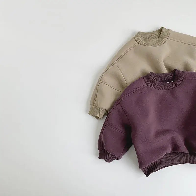 Solid Fleece Sweatshirt