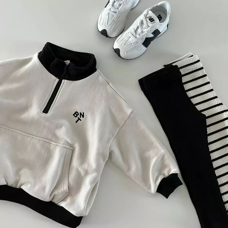 Zip-Up Color-Block Sweatshirt