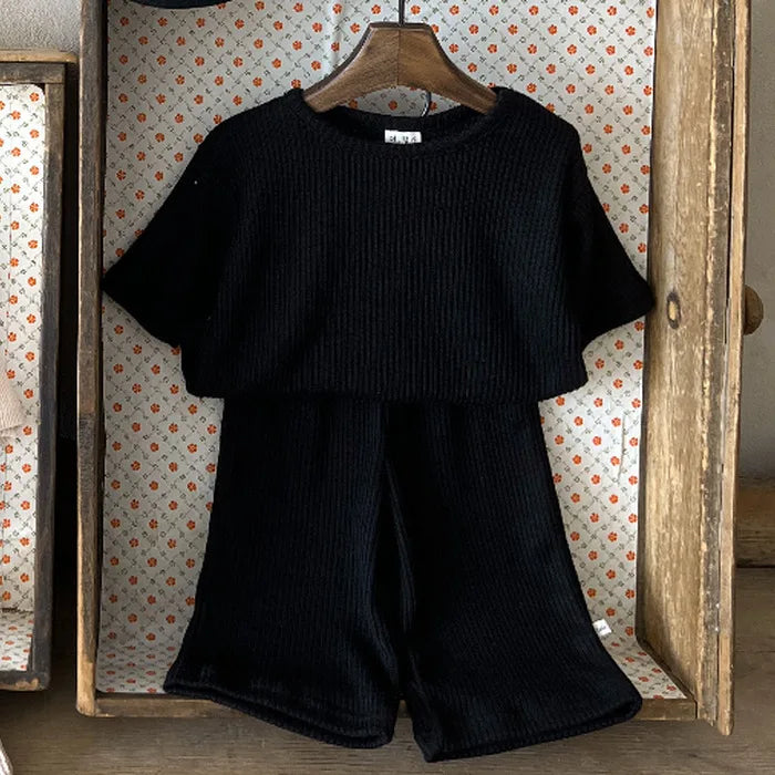 Solid Loose Breathable Waffle Set