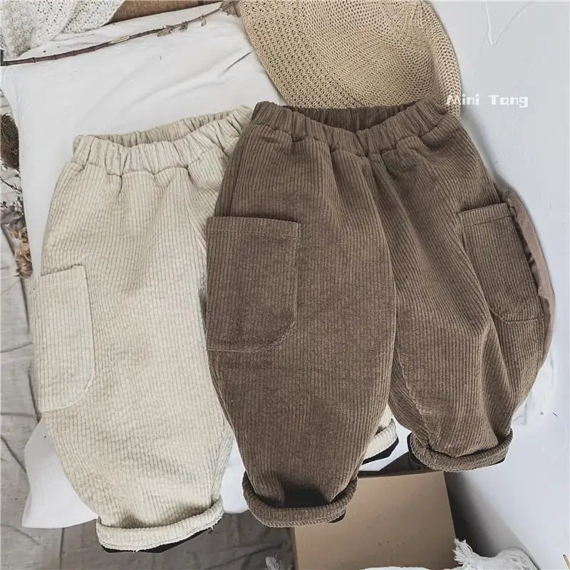 Winter Plush Corduroy Pants