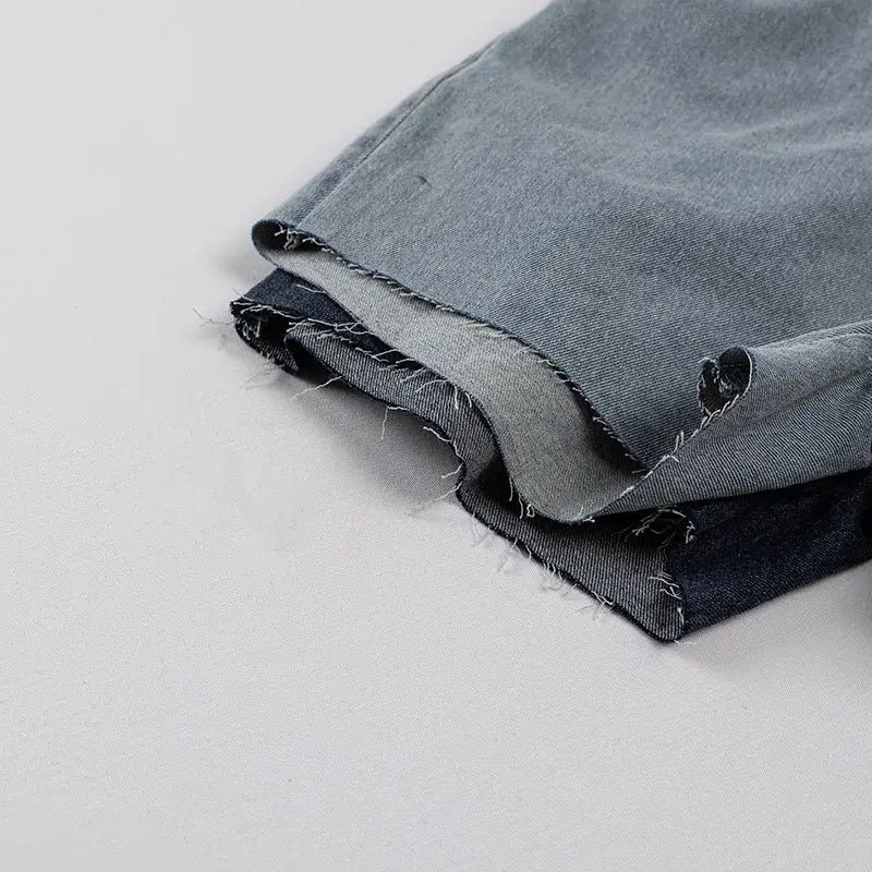 Soft Solid Denim Shorts