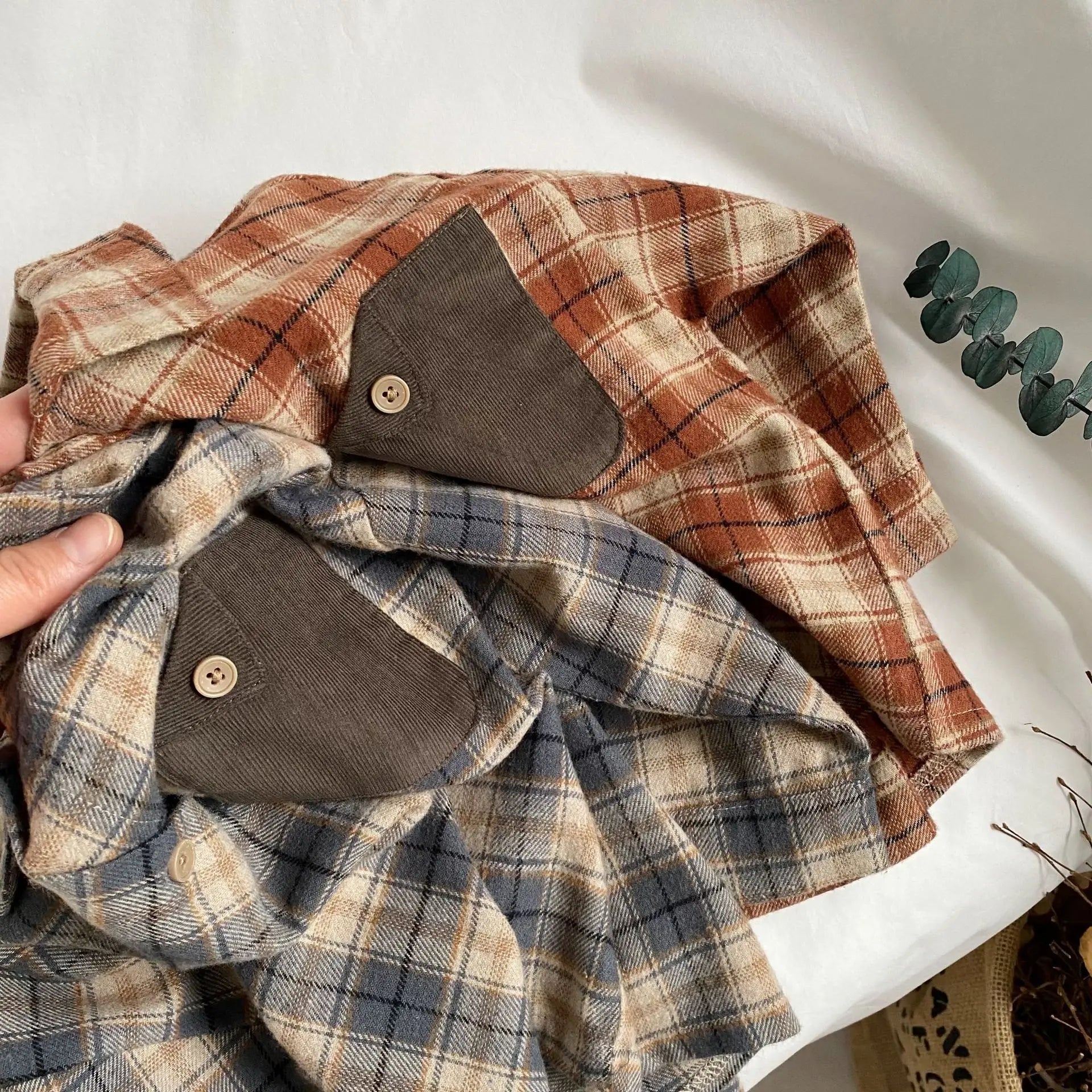 Retro Plaid Button-Down Shirt
