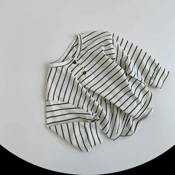 Striped Long-Sleeved Loose Tee