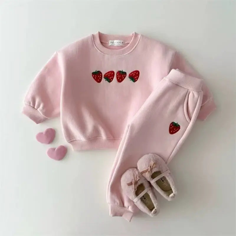 Cute Strawberries Jogger Set