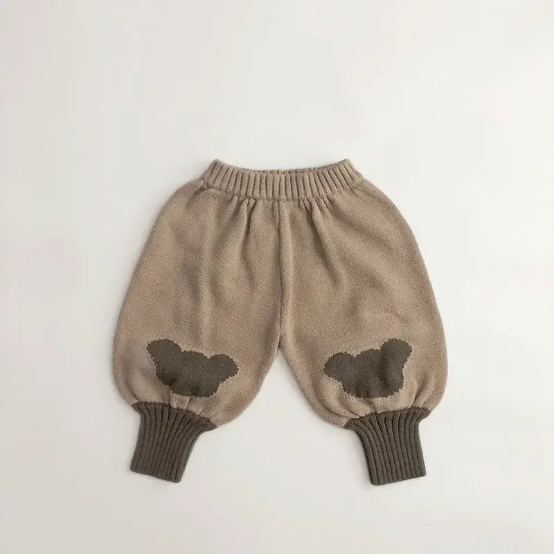 Cartoon Knit Harem Pants