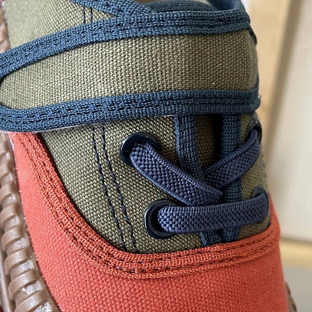 Color-Block Velcro Canvas Shoes