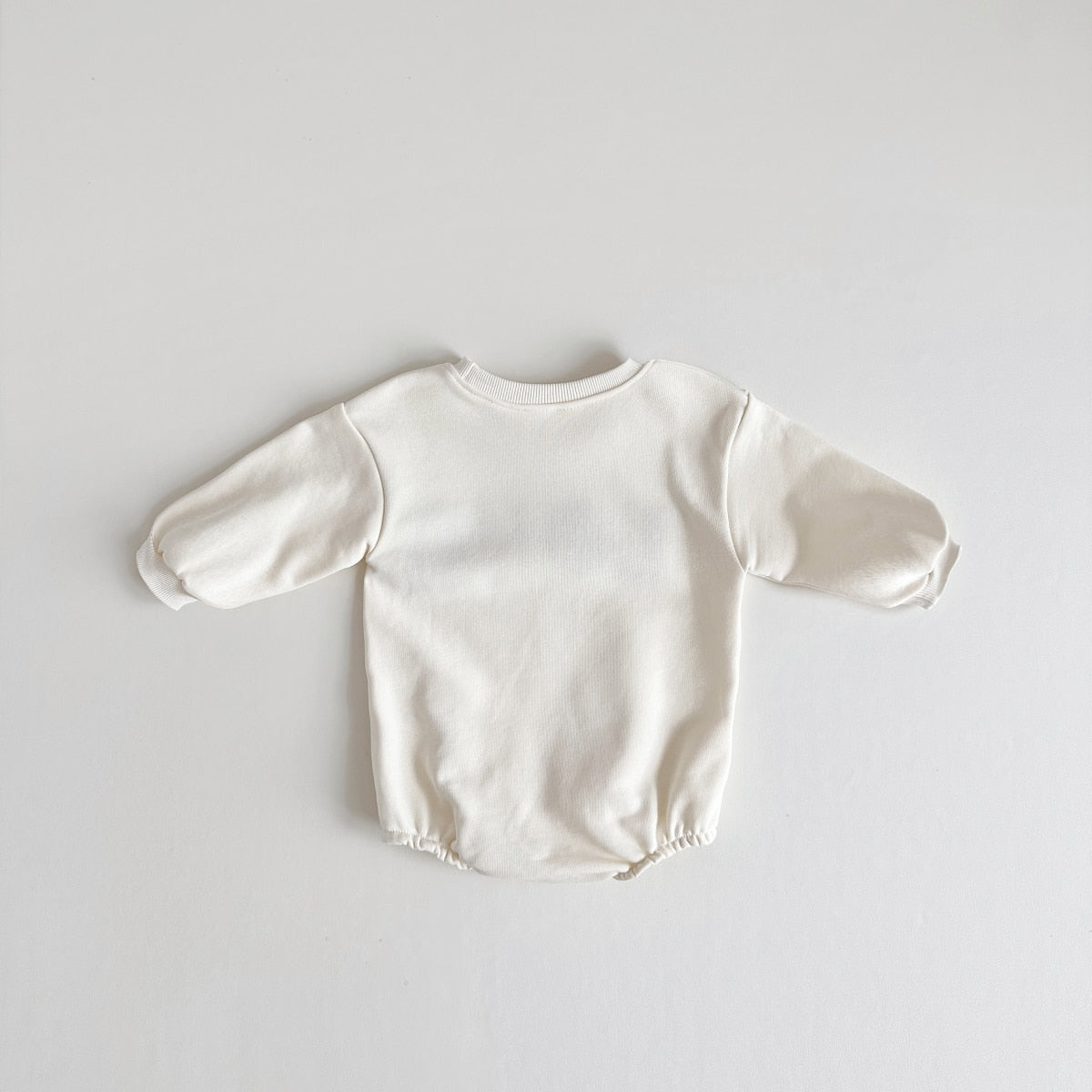 'LOVE' Embroidered Sweatshirt Onesie
