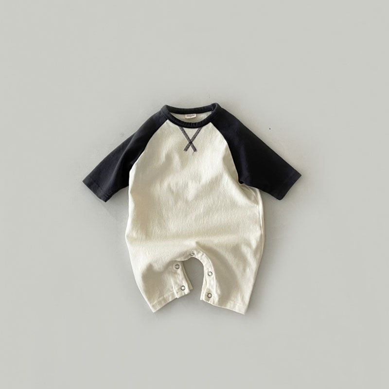 Cozy Cotton Snap-Button Romper
