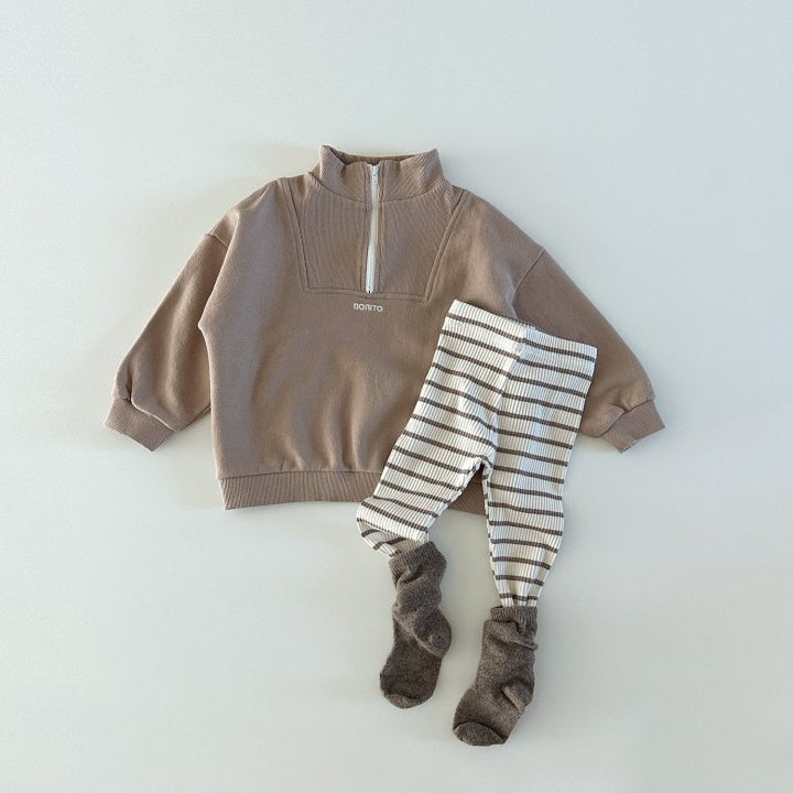 Zip Collar Sweatshirt
