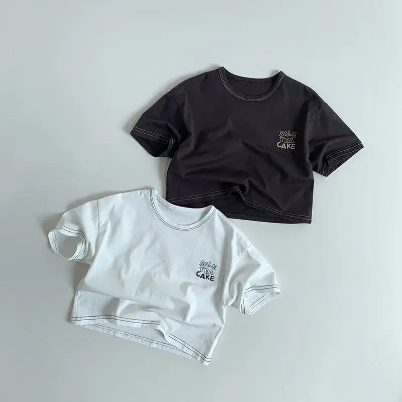Unisex Letter Print Casual Tee