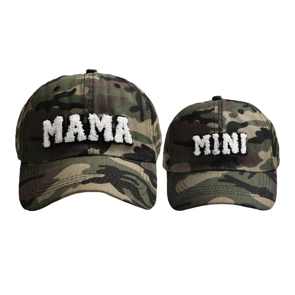 Cute Mama Mini Women & Kids Baseball Cap Set