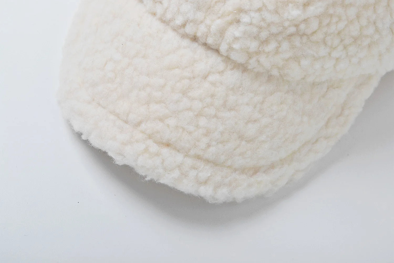 Smiley Face Sherpa Baseball Hat