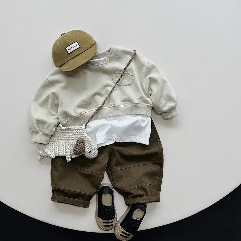 Long-Sleeved Casual Sweatshirt