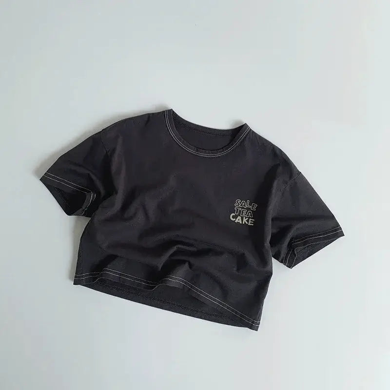 Unisex Letter Print Casual Tee
