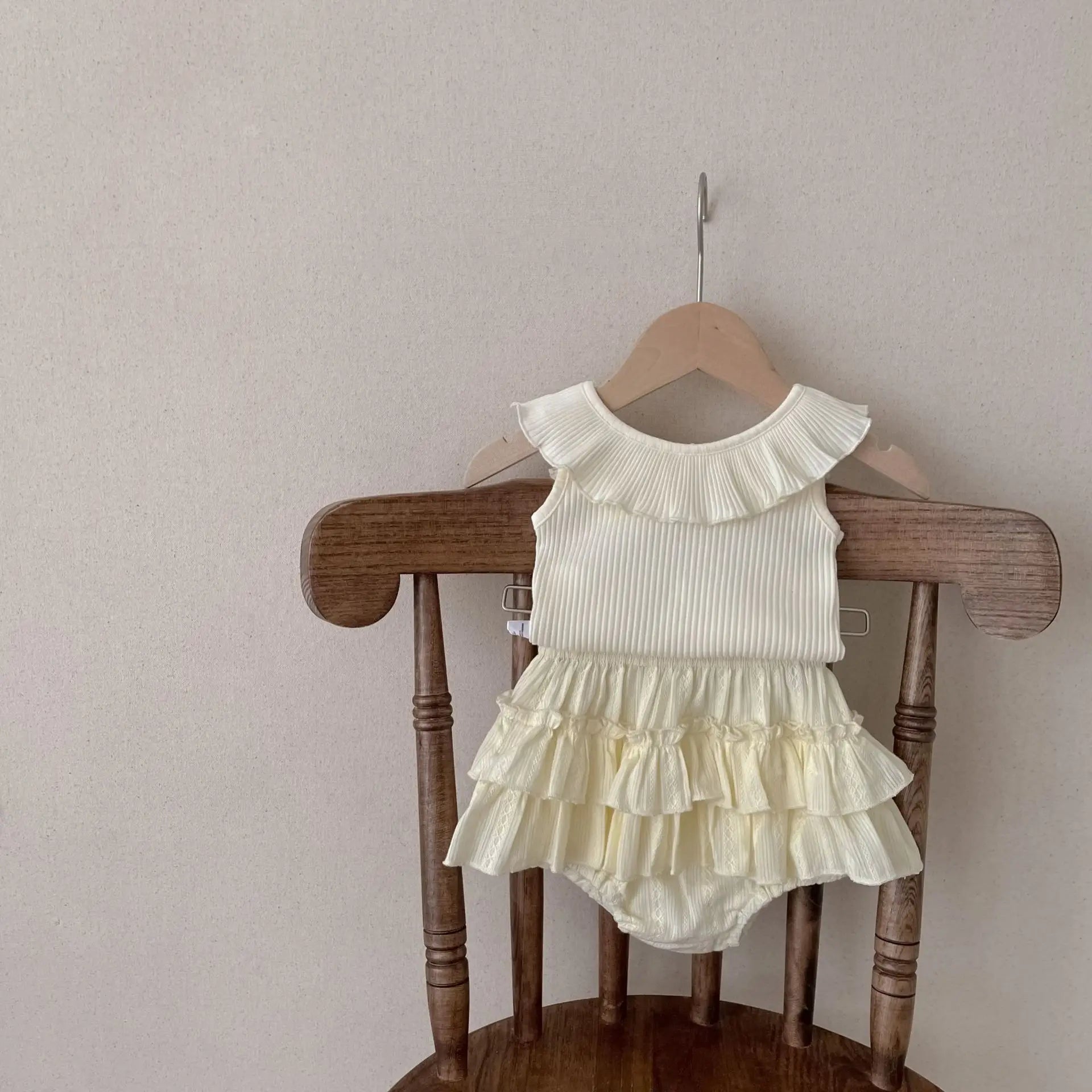 Lotus Collar Top & Princess Shorts Set