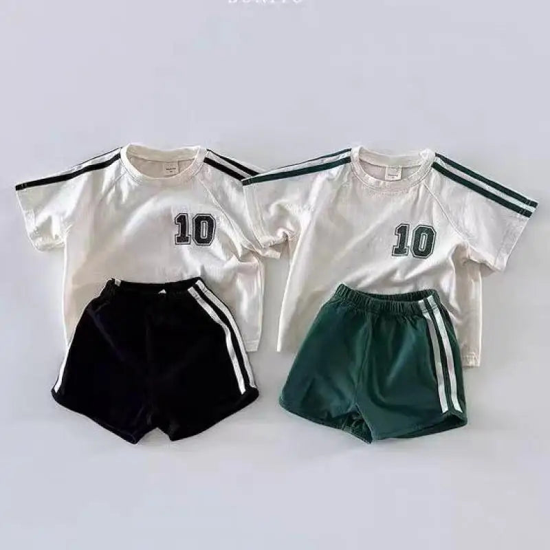 No. 10 Short Sleeve Tee & Shorts Set