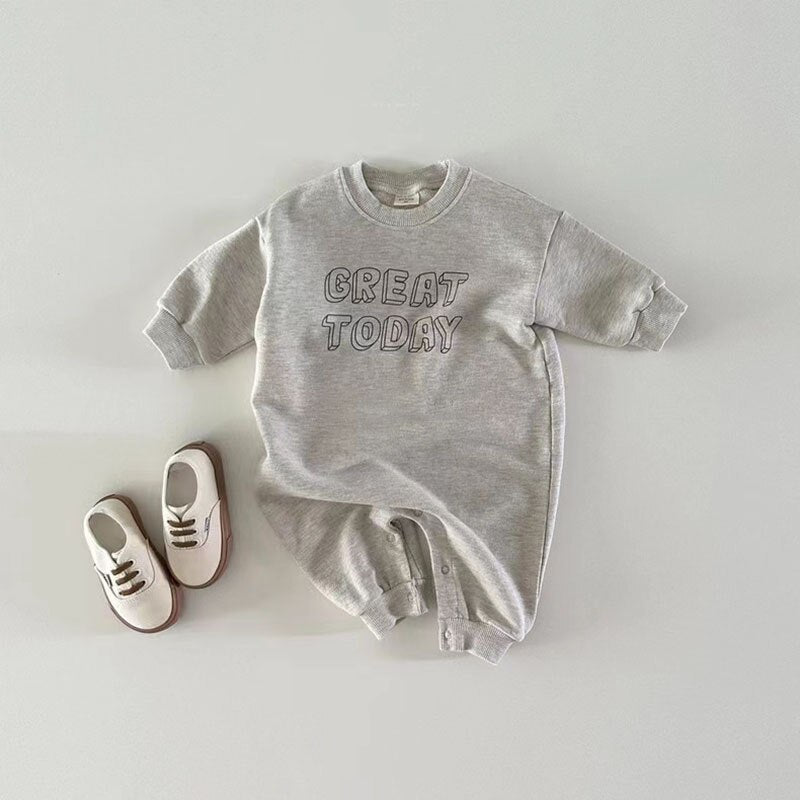 'Great Today' Long-Sleeved Romper