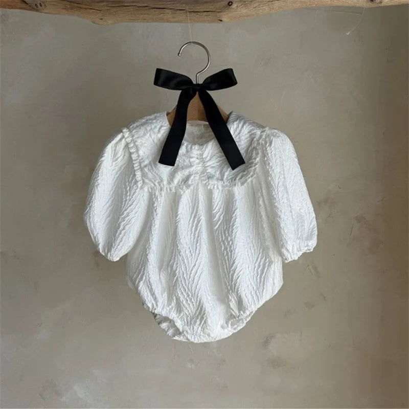 Vintage Front Bow Onesie