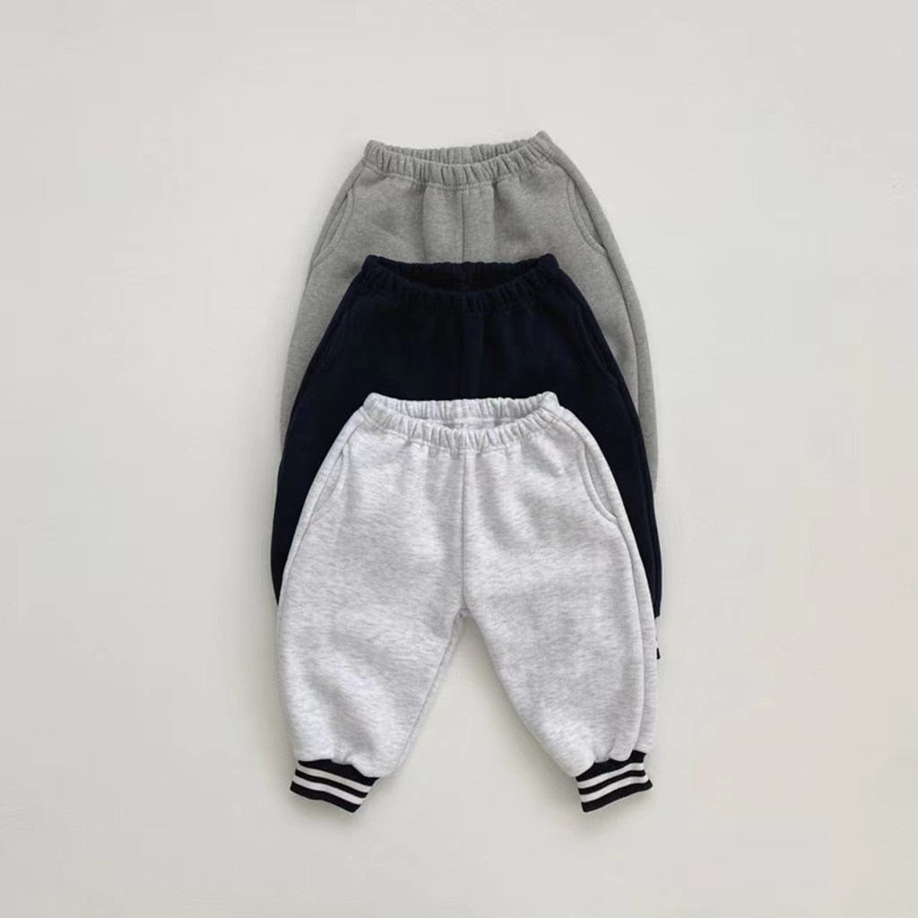 Mini Striped Long-Sleeved Jogger Set