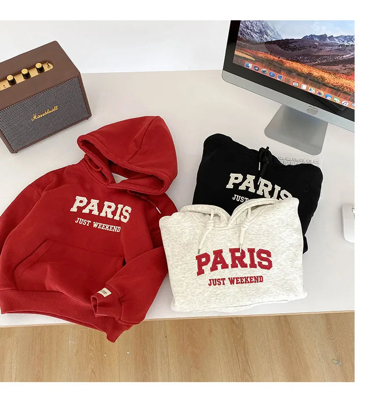 'PARIS' Hooded Sweatshirt