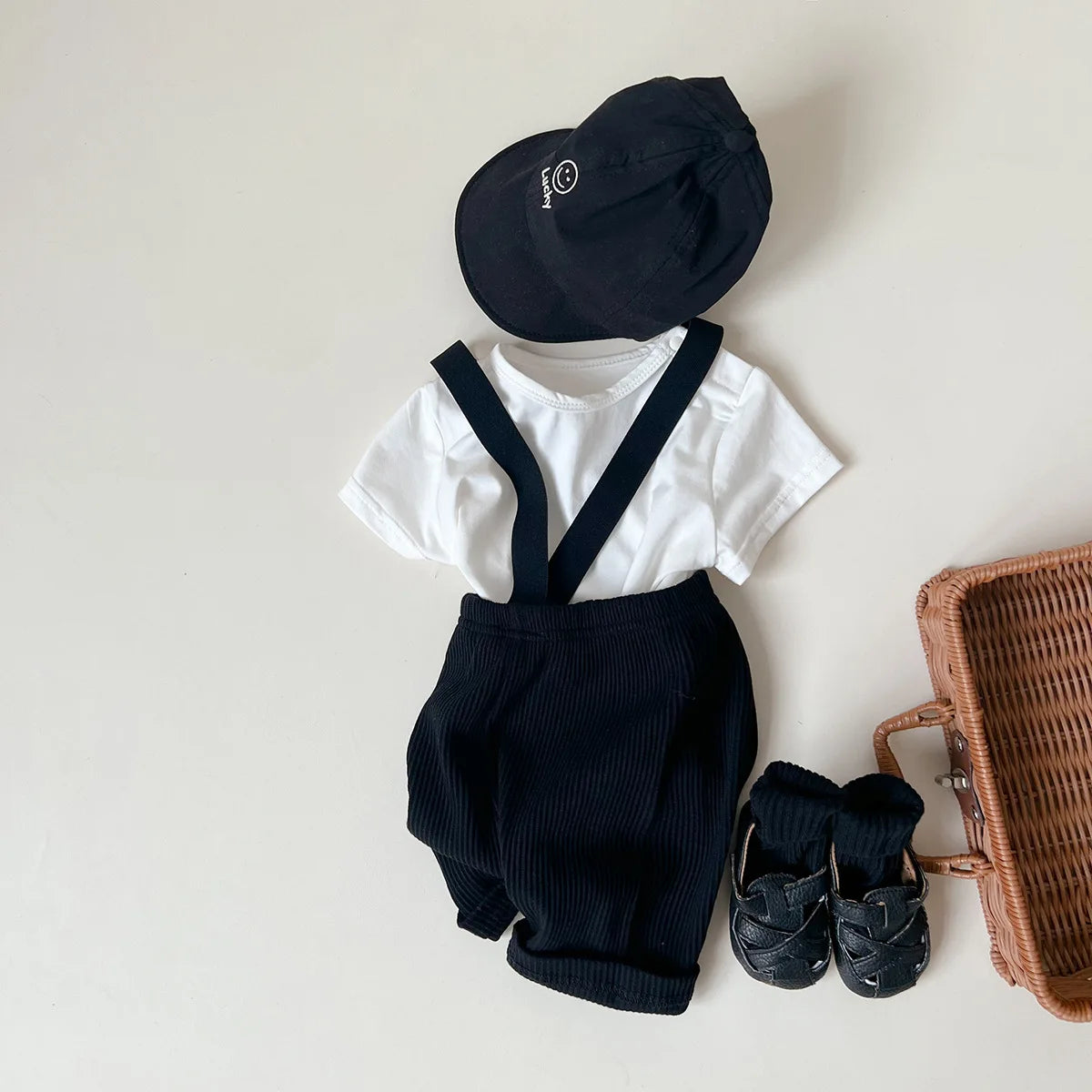 Kids Suspenders and Tee Set