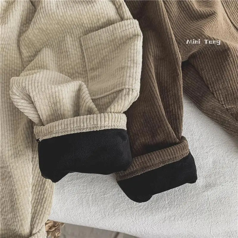 Winter Plush Corduroy Pants