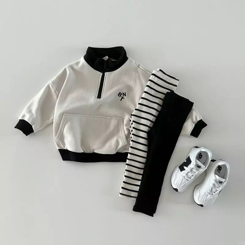 Zip-Up Color-Block Sweatshirt