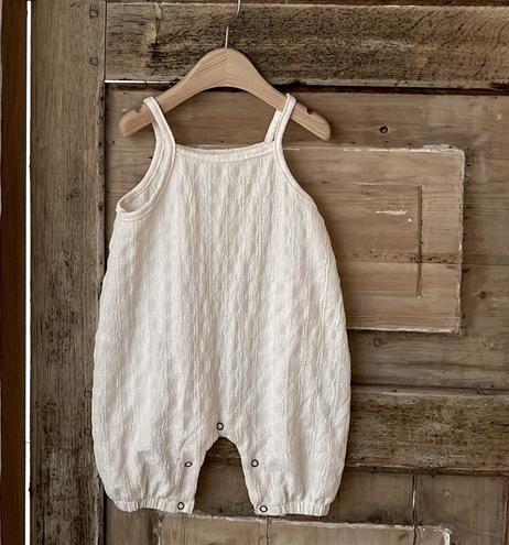 Simple Solid Sling Romper