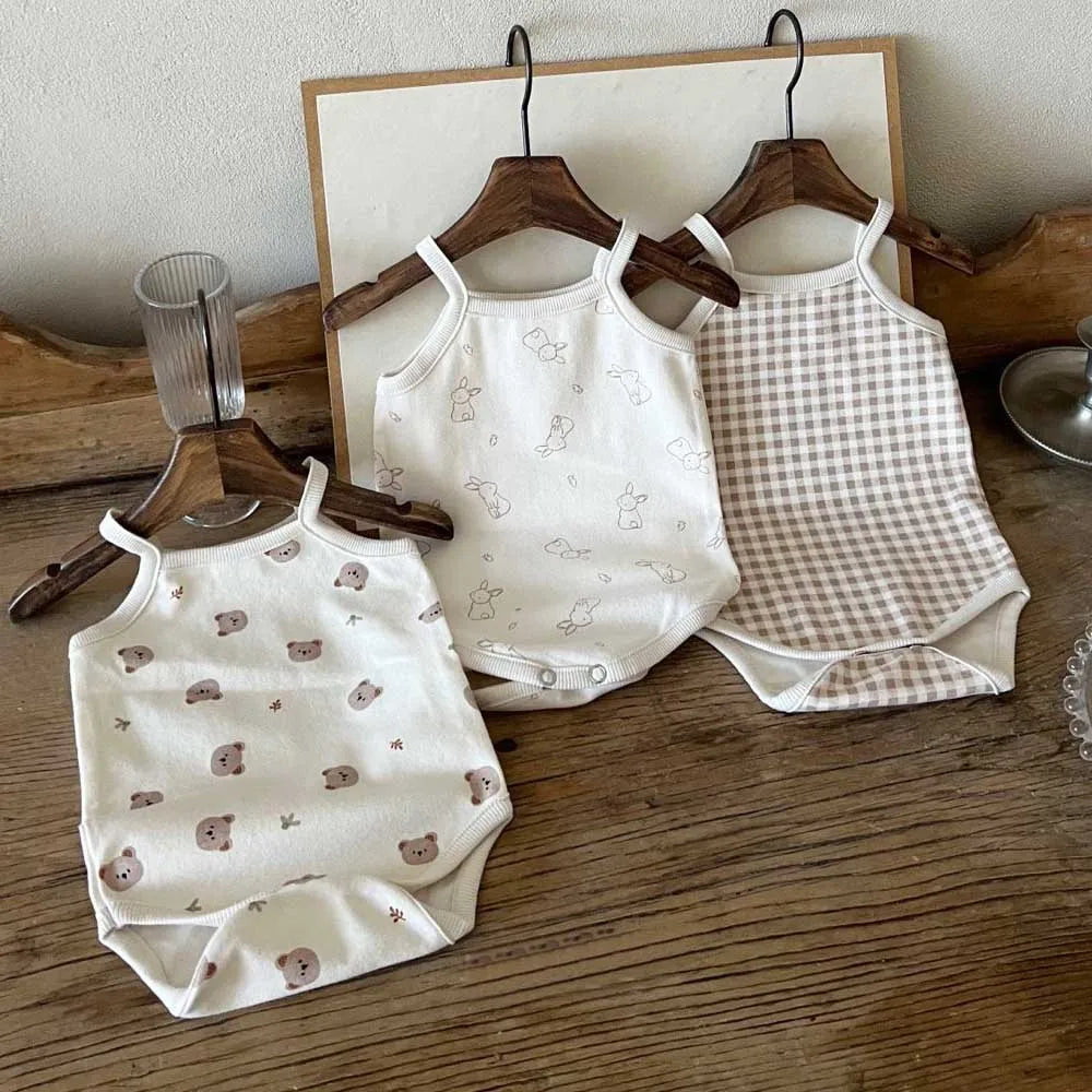 Sleeveless Print Onesie