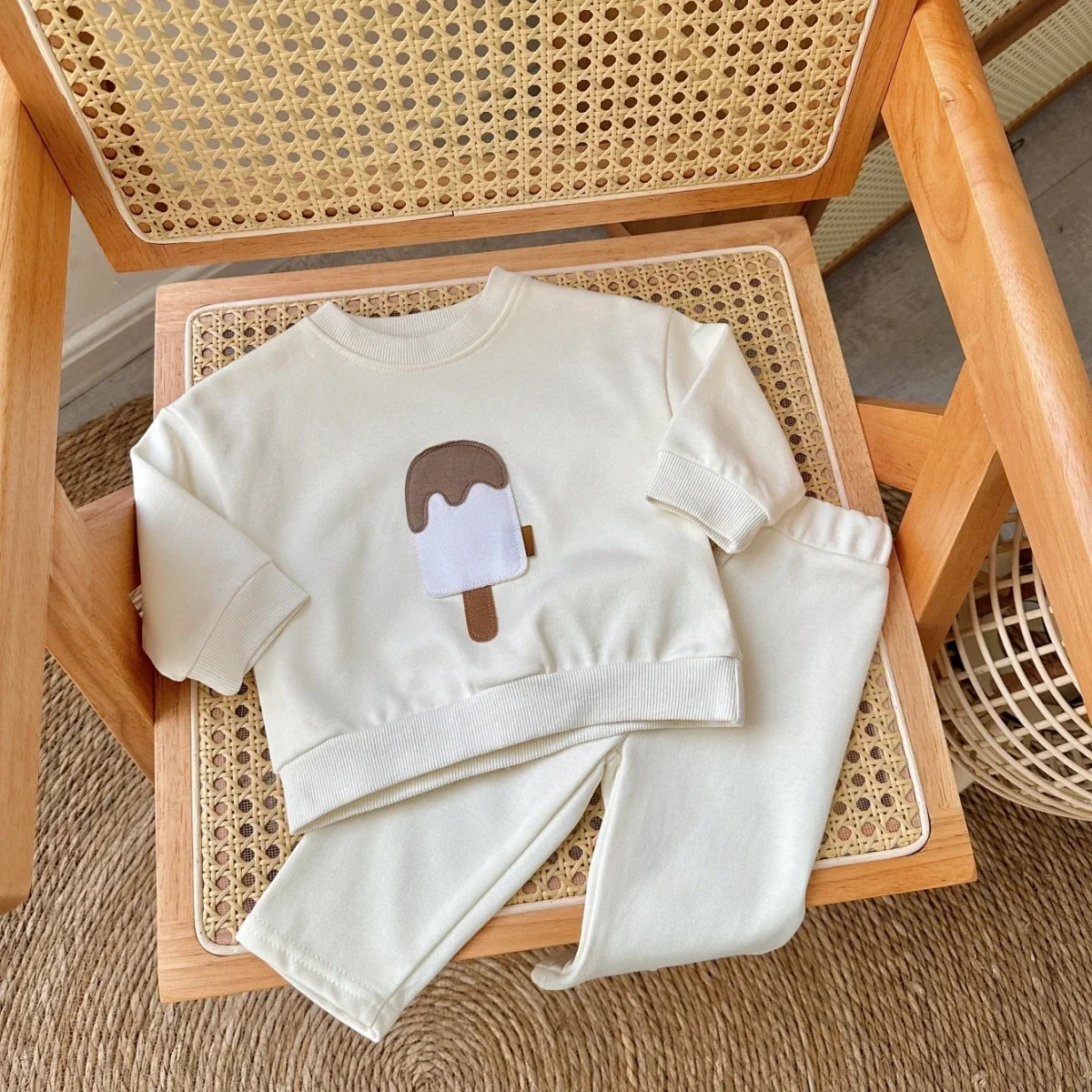 Popsicle Embroidered Jogger Set
