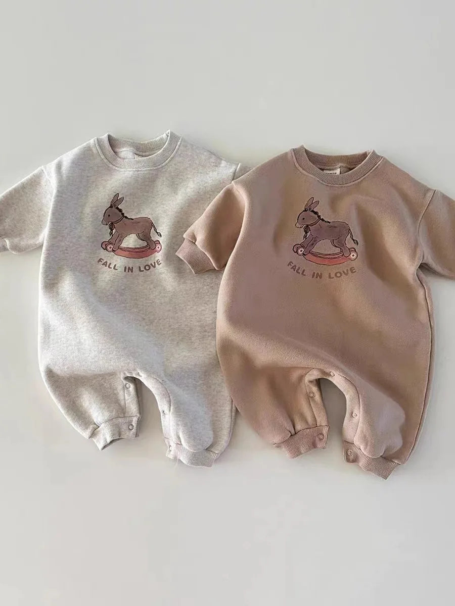 Long Sleeve Rocking Horse Romper