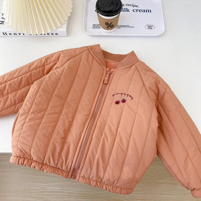 Fleece-Lined Kids Bomber Jacket
