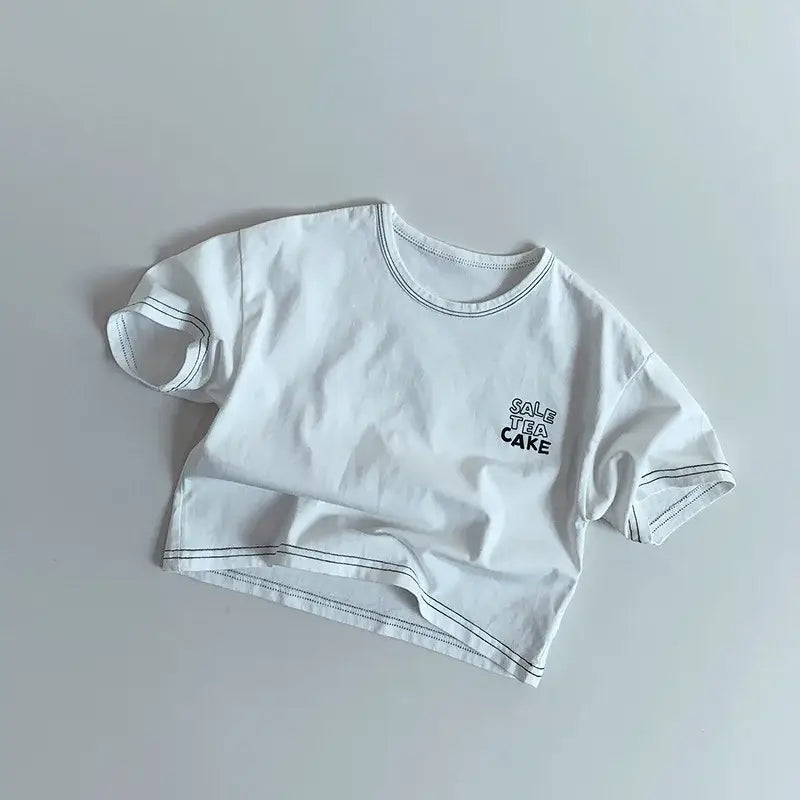 Unisex Letter Print Casual Tee