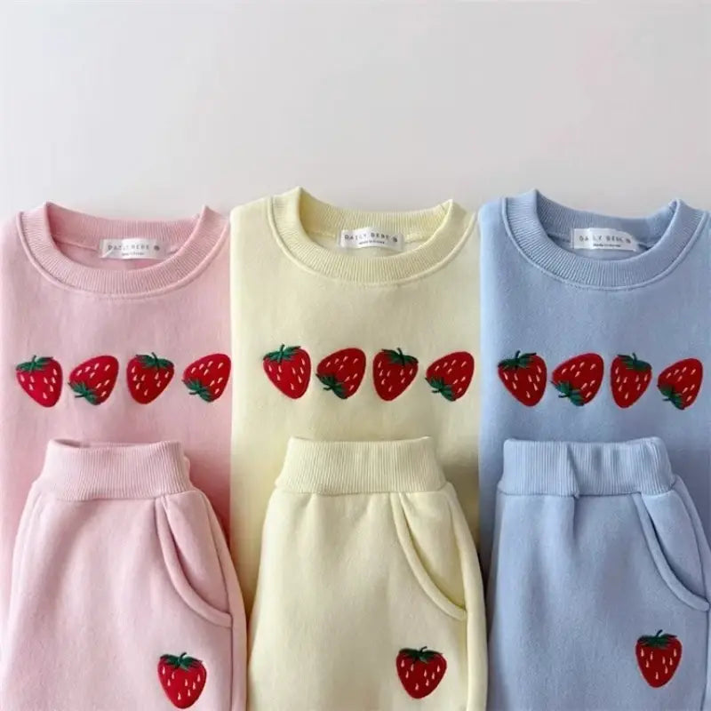 Cute Strawberries Jogger Set