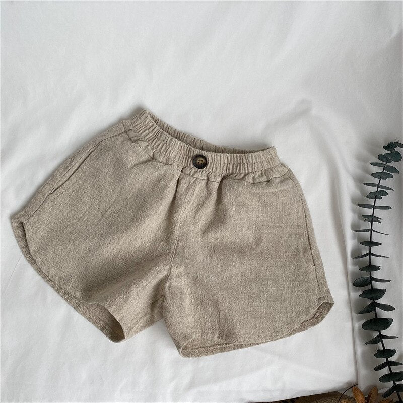Cotton Linen Summer Shorts