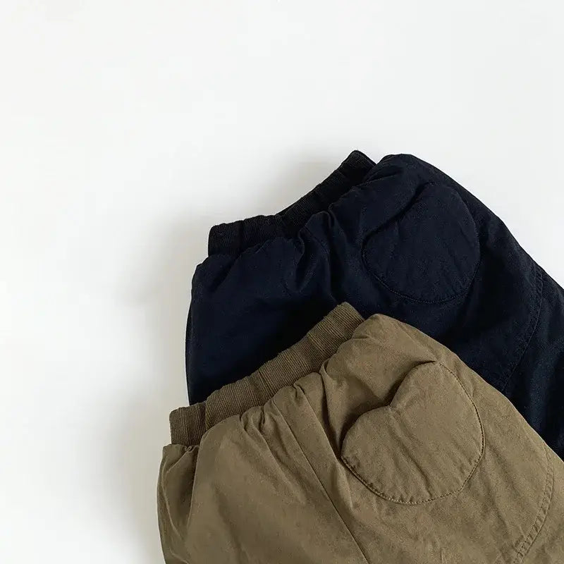 Unisex Winter Padded Solid Pants
