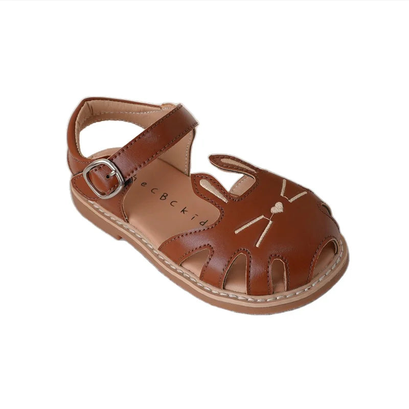 Girls' Cartoon Cat Sandals