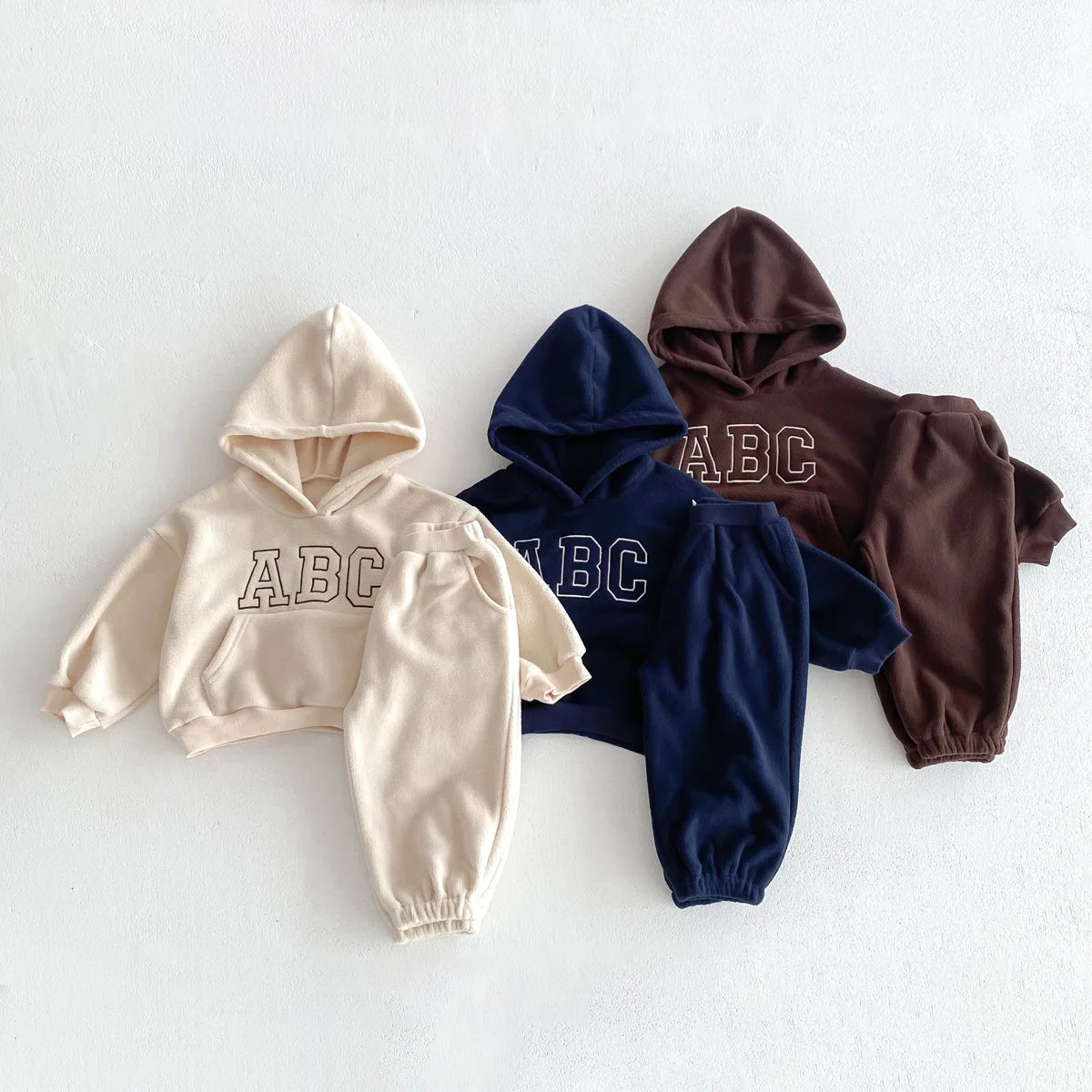 'ABC' Fleece Jogger Set