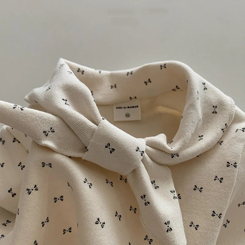Butterfly Collar Long-Sleeved Romper