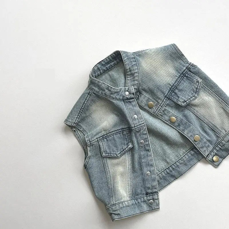 Light Wash Denim Vest
