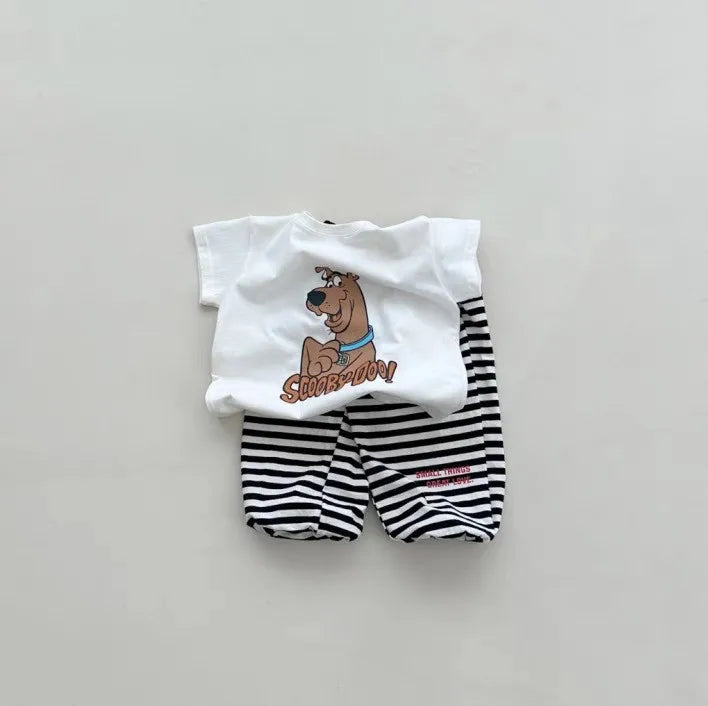 Cute Cartoon Dog Short Sleeve T-Shirt