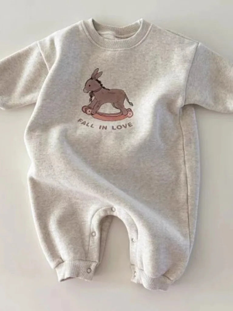 Long Sleeve Rocking Horse Romper