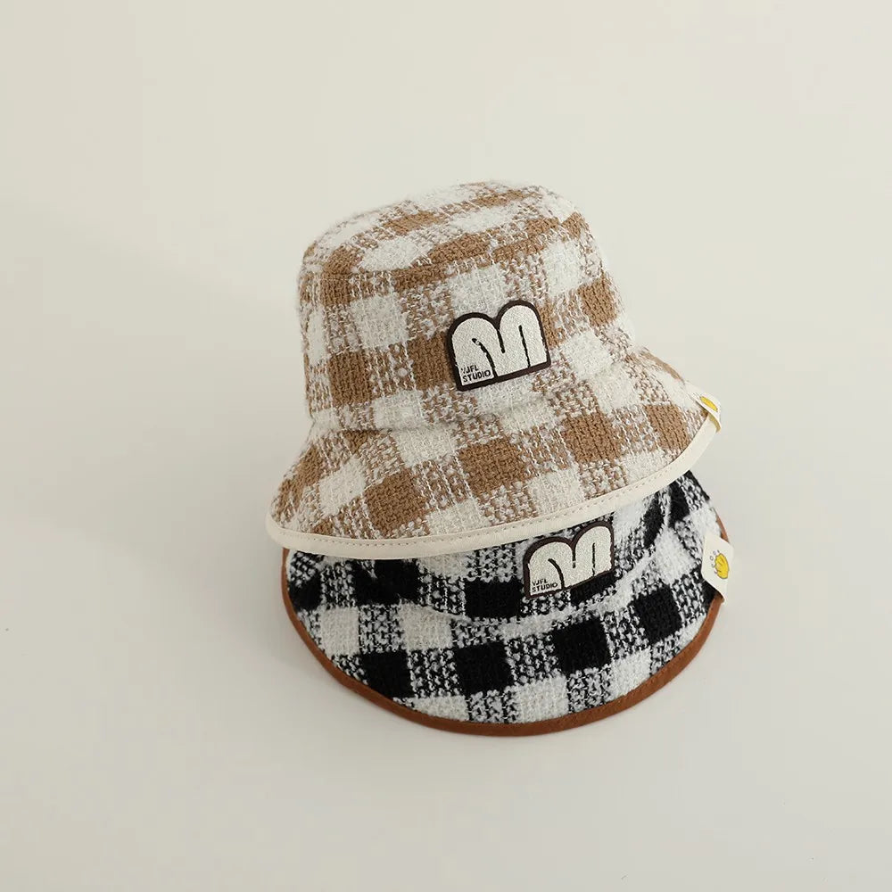 Kids Plaid Fisherman's Hat