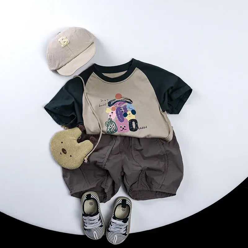 Short Sleeve Cartoon Unisex Tee